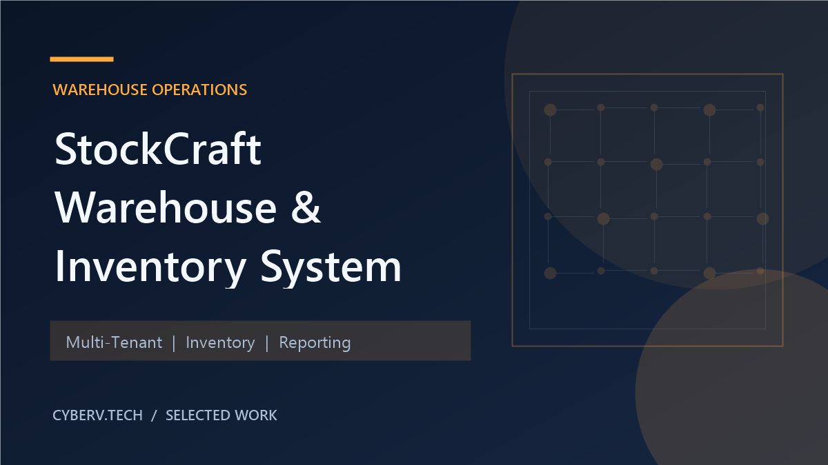 StockCraft Warehouse and Inventory System