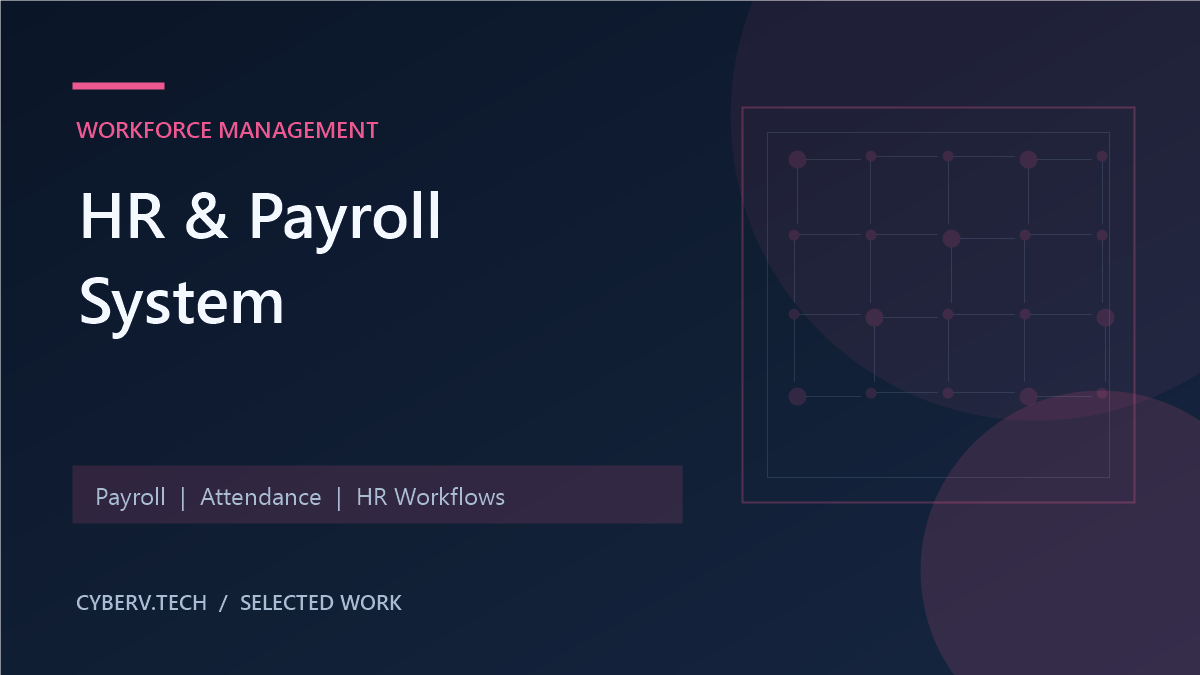 HR and Payroll System
